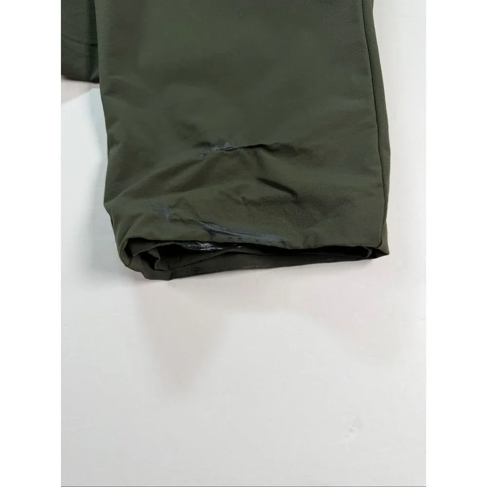 KJUS Ike Tailored Fit Golf Pants Men’s 35x32 Olive Green Stretch Performance